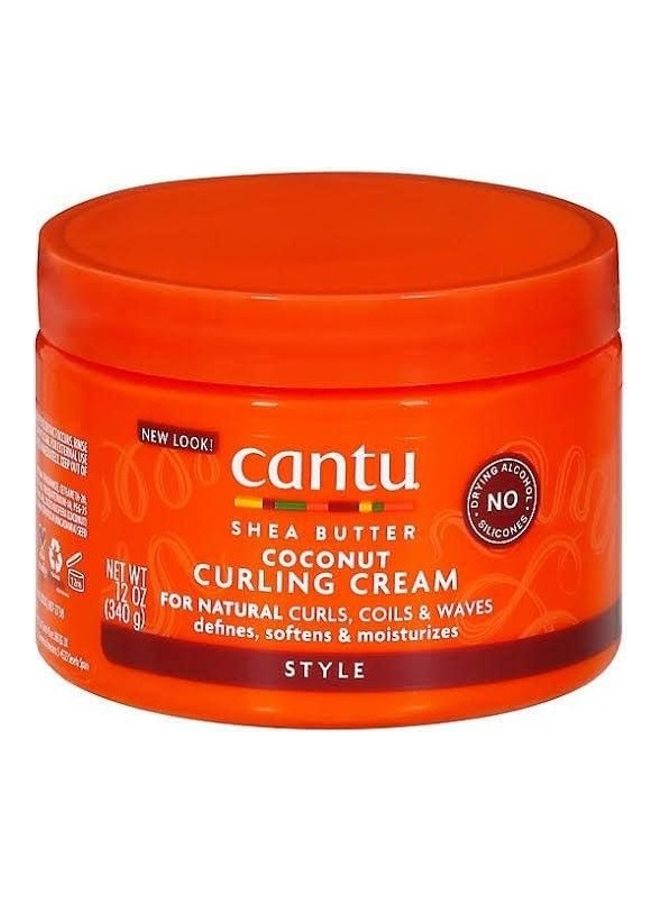 Cantu Shea Butter Coconut Cream For Natural Curls Coils And Waves White 340grams - Image 1