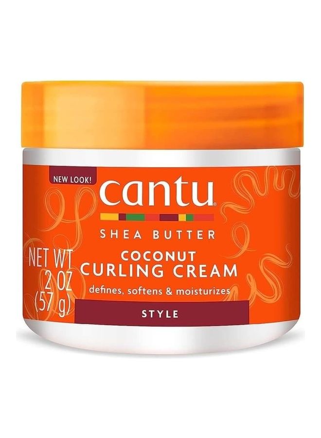 Cantu Shea Butter Coconut Cream For Natural Curls Coils And Waves White 340grams - Image 2
