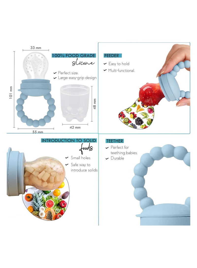 أودو لوازم تغذية الفطام للأطفال الصغار، مجموعة تغذية الطفل من O'doe | مجموعة أدوات تناول الطعام الذاتية من السيليكون مع ملاعق ومرايل ومجموعة ملاعق للأطفال الصغار | طقم أطباق طعام الرضع | مجموعة من 17 - Image 4