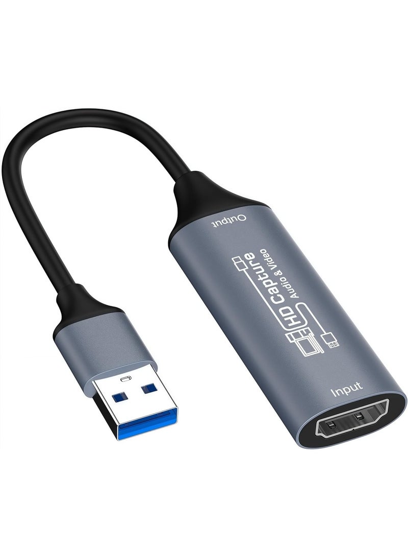 VKL بطاقة التقاط الفيديو، بطاقة التقاط HDMI إلى USB للبث، جهاز التقاط فيديو بدقة 1080P 60fps لتسجيل الألعاب، متوافق مع ويندوز، كويست 3، سويتش، OBS، PS4/PS5 - Image 1
