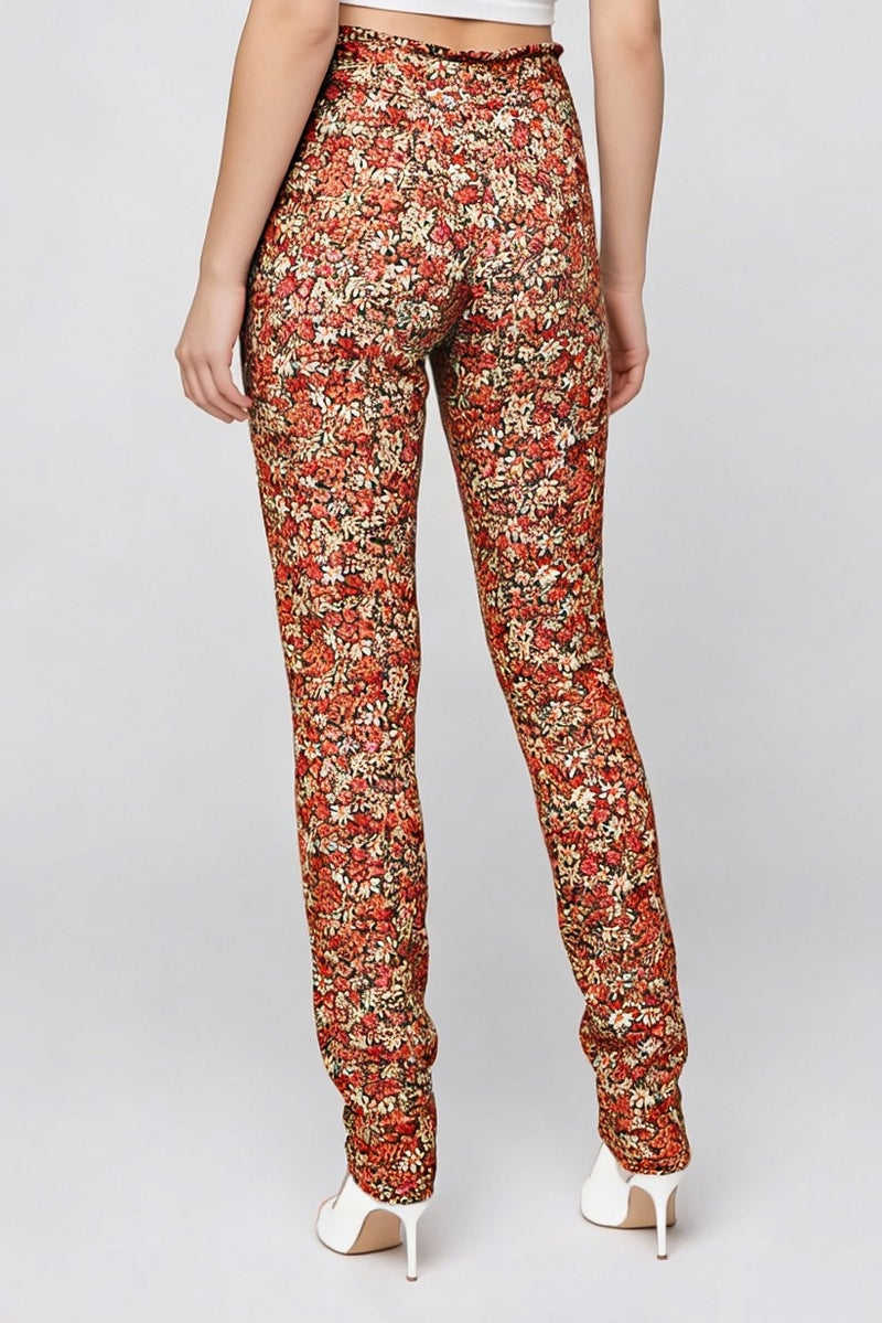 Harmont & Blaine Women Regular Fir Floral Print Straight Leg Pants, Multicolor - Image 5