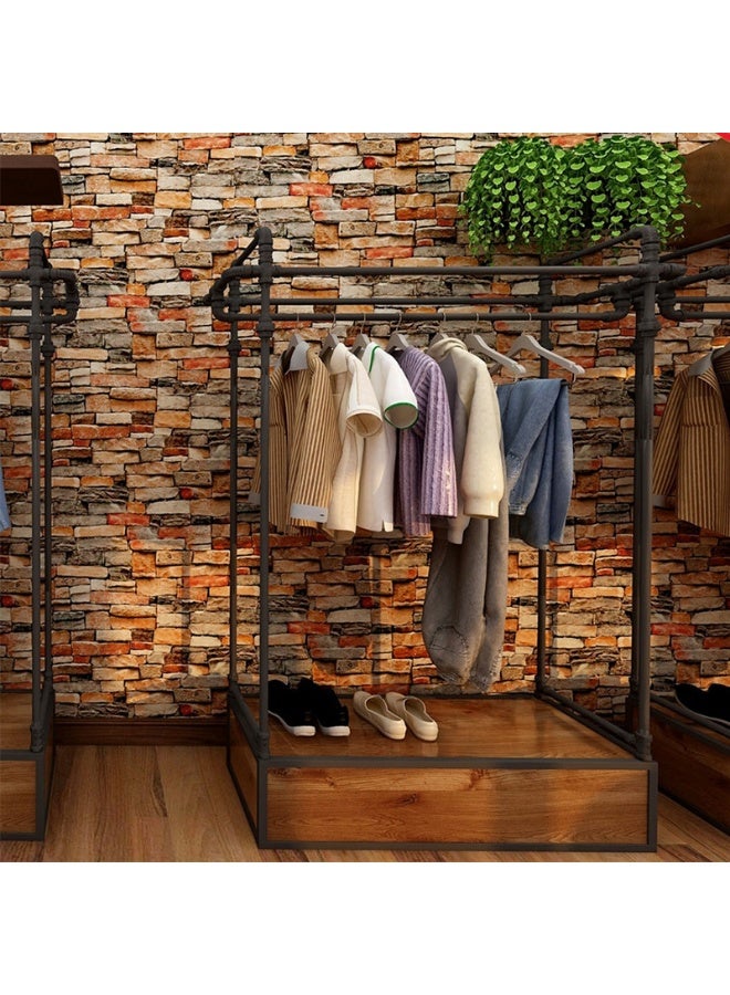 Anna Retro Decorative Brick Wall Background PVC Self-Adhesive Wallpaper - Image 3