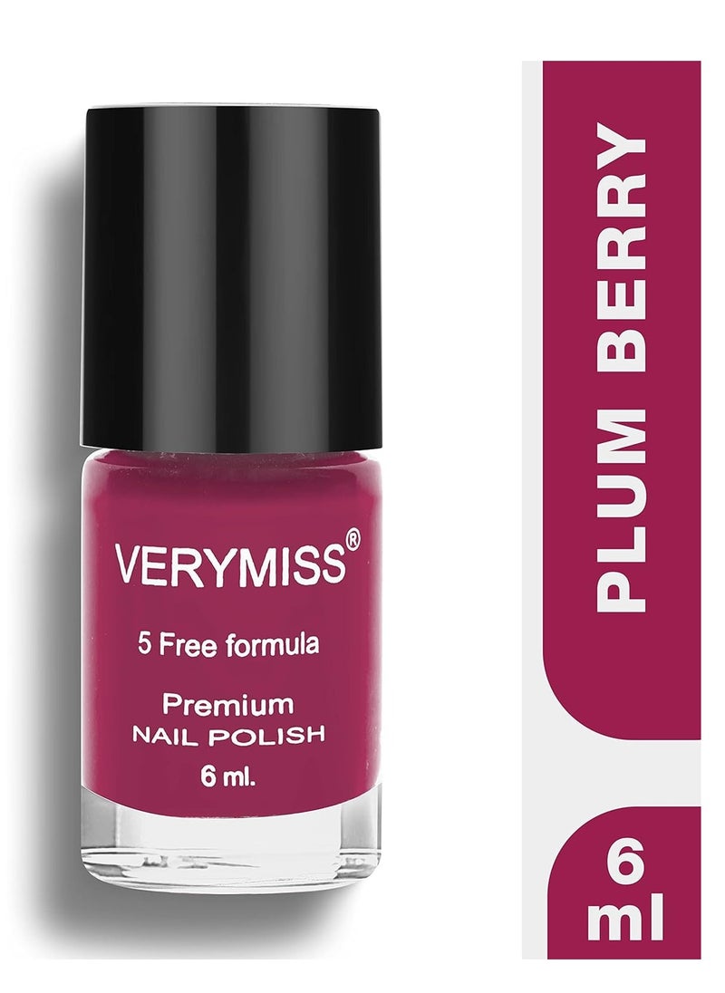 VERYMISS - Verymiss Premium Non UV Gel Nail Polish 6 ml 241 Plum Berry - Image 1