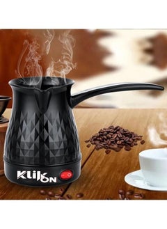 KLIKON Portable Turkish Coffee Maker Pot 500 ML Black 600W KTCM-412  - Image 3