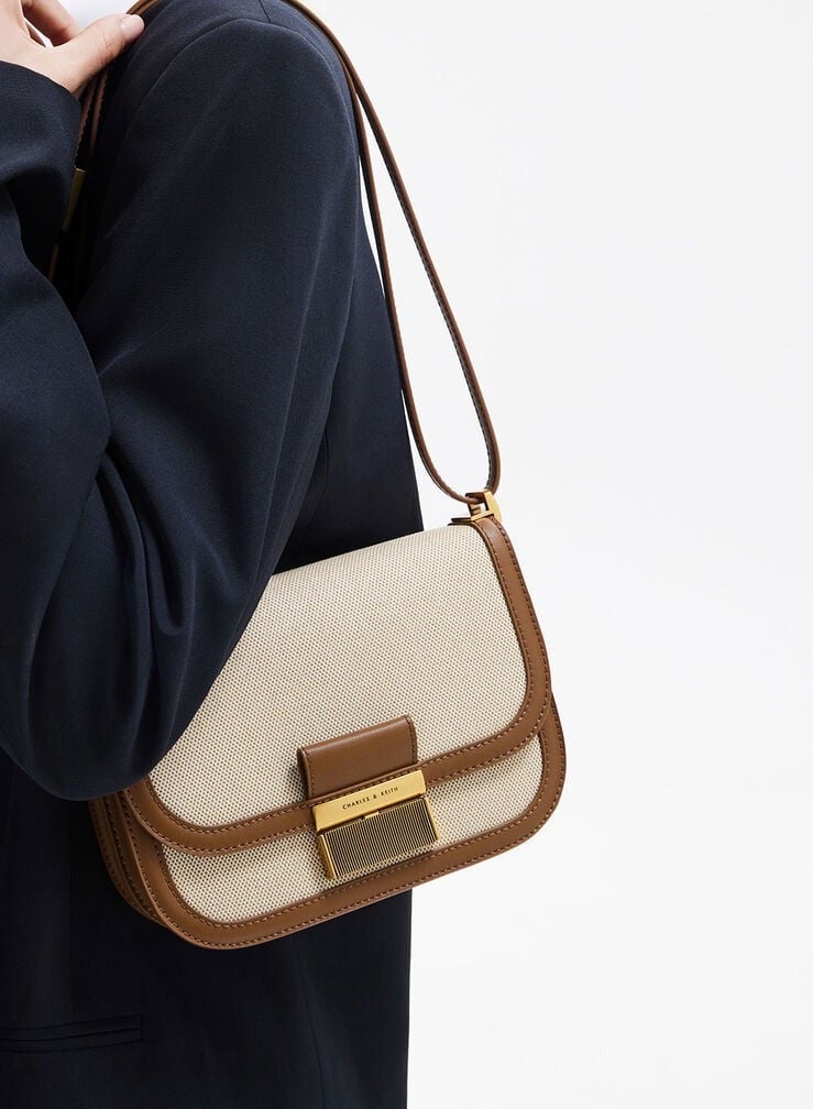 Charles & Keith Charlot Canvas Crossbody Bag - Image 2