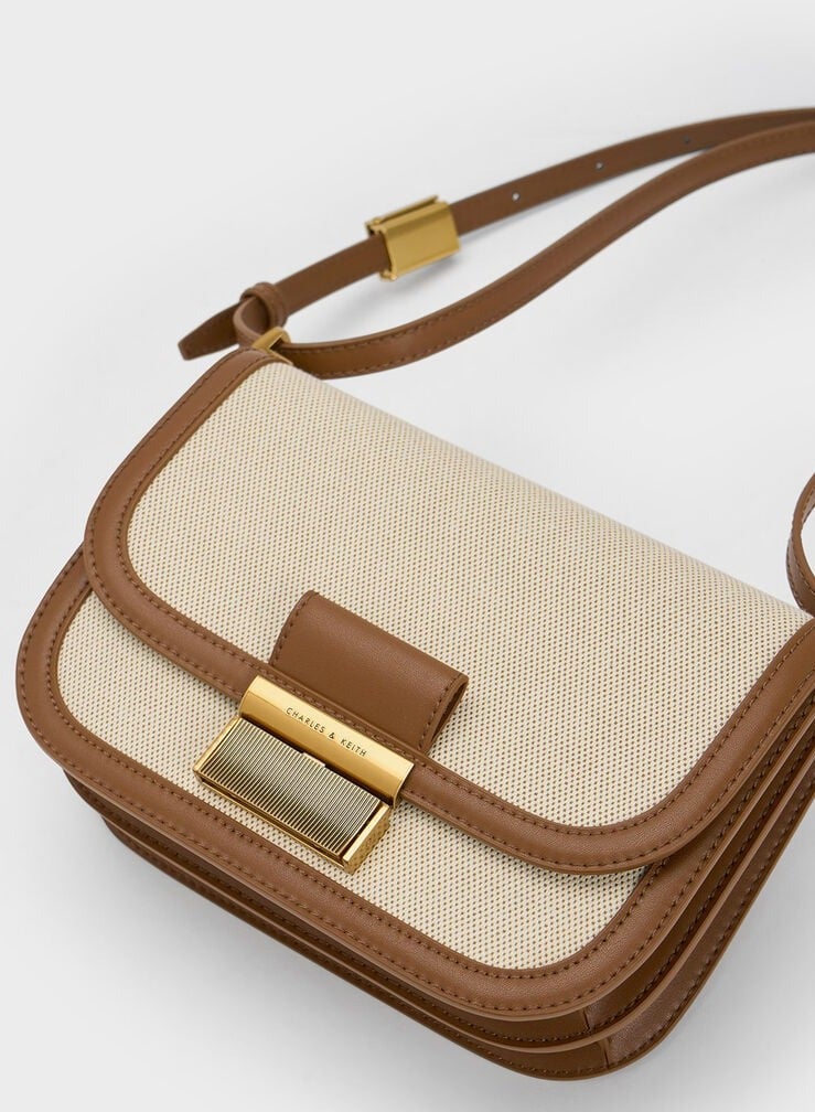 Charles & Keith Charlot Canvas Crossbody Bag - Image 5