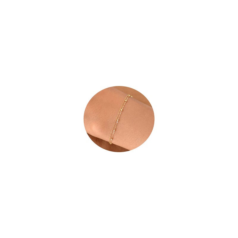 Tasiso Round Rose Gold Copper Disc Bead Minimalist Jewelry Charm – Simple Handmade Accessory for Women - Image 1