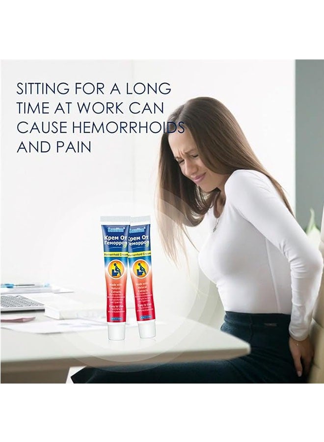 Sumifun Natural Herbal Hemorrhoid Cream 20g, Fast Relief Hemorrhoid Cream, Soothing Spray, Internal and External Hemorrhoids Treatment Cream, Hemorrhoid and Fissure Ointment - Image 4