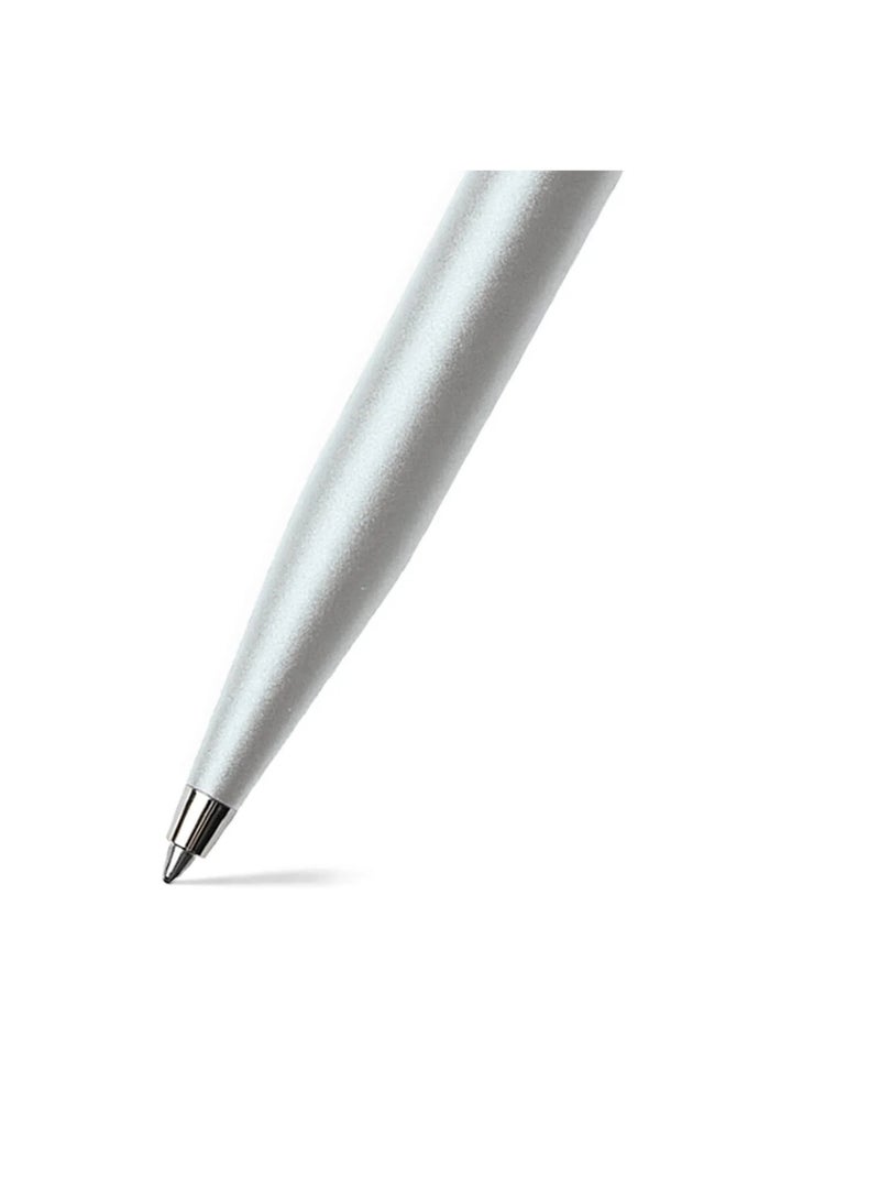 SHEAFFER VFM Ballpoint Pen Silver Barrel With A6 Size Black Notebook - Image 4