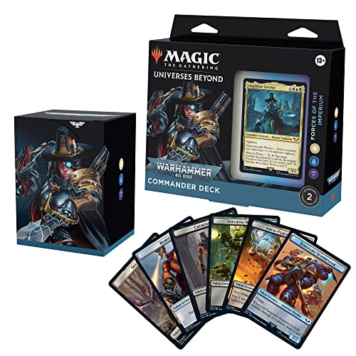 Magic The Gathering Universes Beyond Warhammer 40000 Commander Deck Forces of The Imperium - Image 1