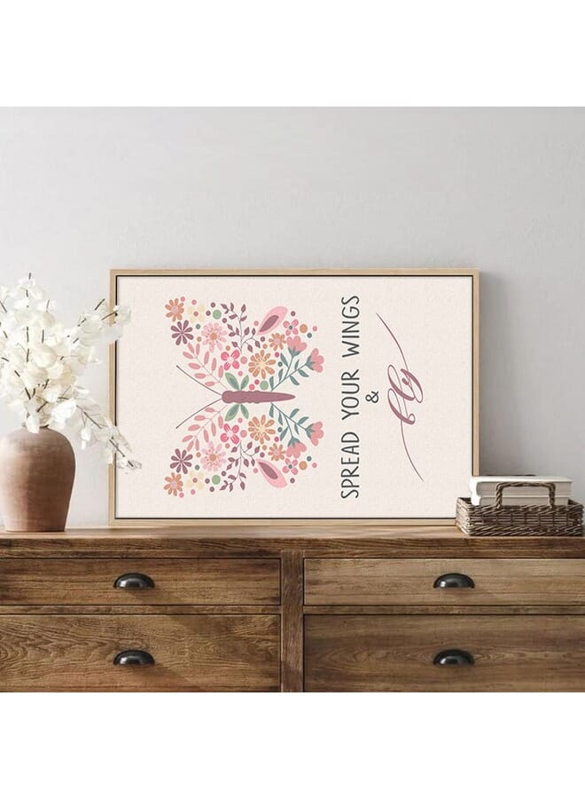 Home Gallery Abstract Framed Portrait Of Spread Your Wings And Fly Wall Art - Image 4