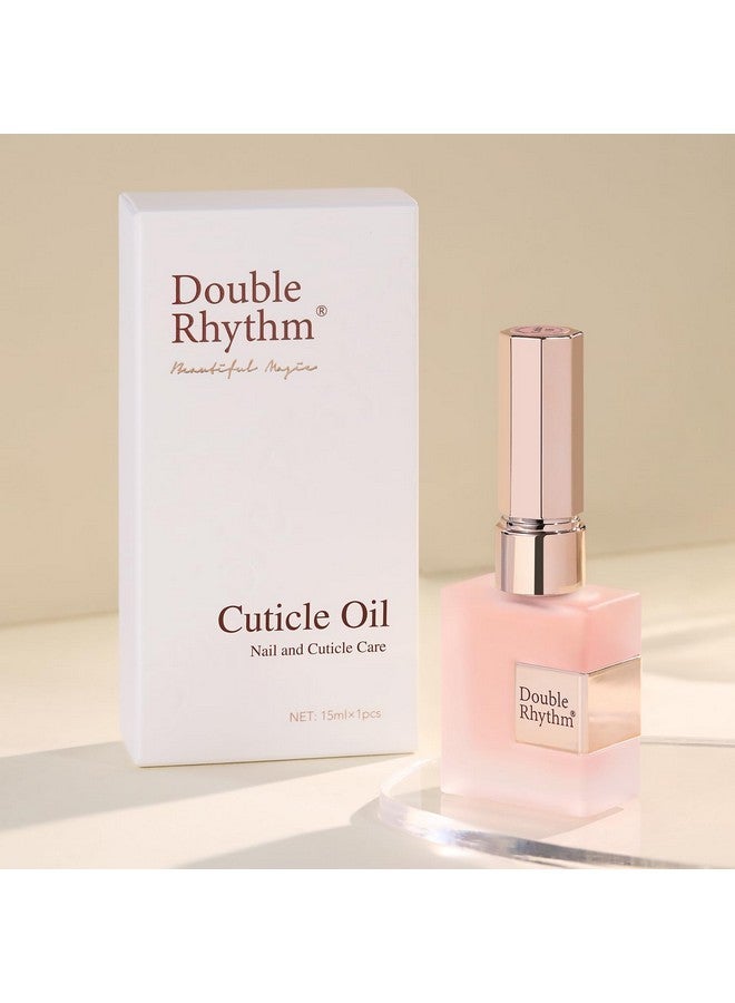 دابل ريذم زيت طبيعي لبشرة الأظافر، زيت منشط لبشرة الأظافر مع فيتامين E، مرطب لبشرة الأظافر طوال الليل، مقوي للأظافر، واقي للأظافر الجافة الرقيقة التالفة - Image 1