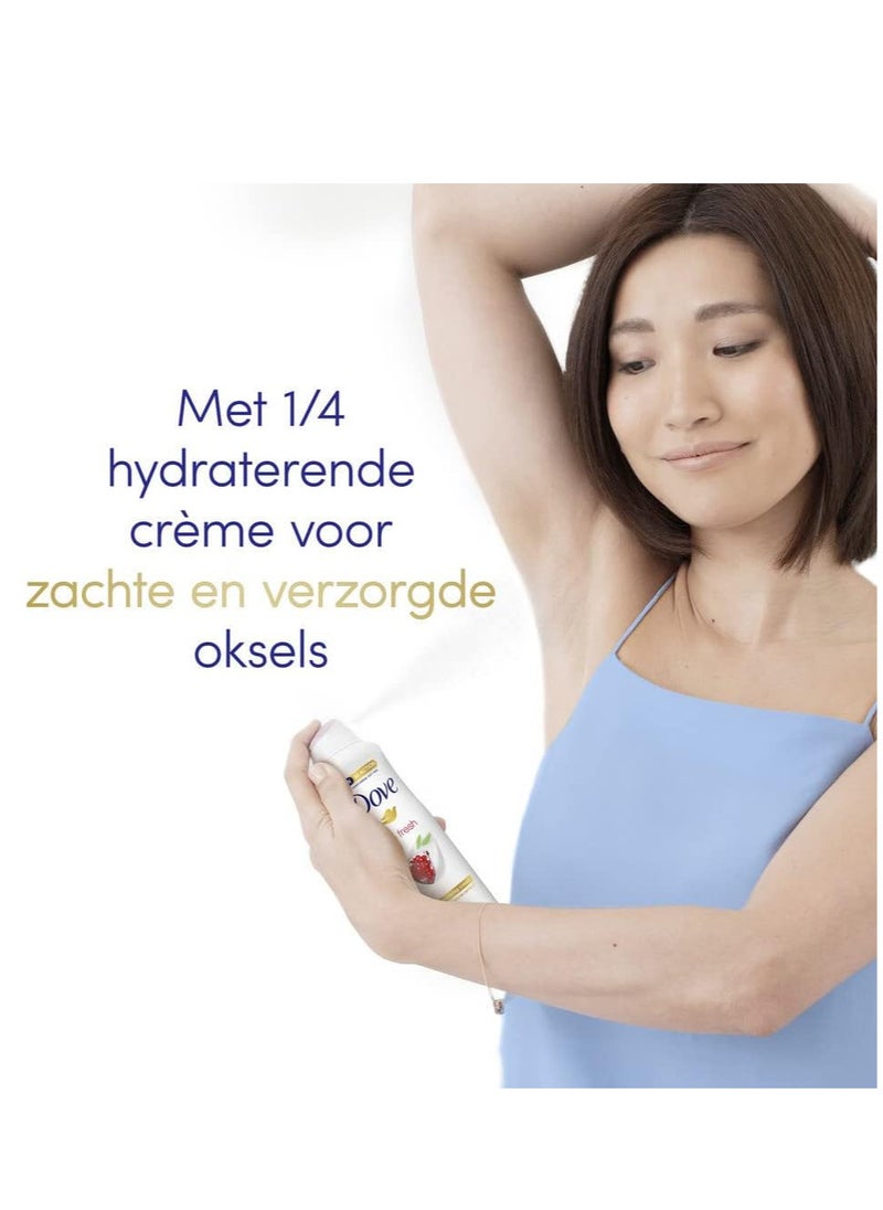 Dove Pack Of 3 Dove Go Fresh Anti Transparent with Pomegranate Spray 150  - Image 5