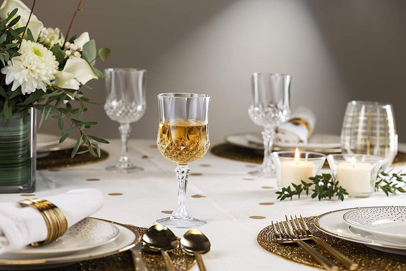 WQR Crystal Wine Glasses 230 ML NonLead Crystal Clear Ideal for White or Red Wine Glass Set of 2 - Image 3