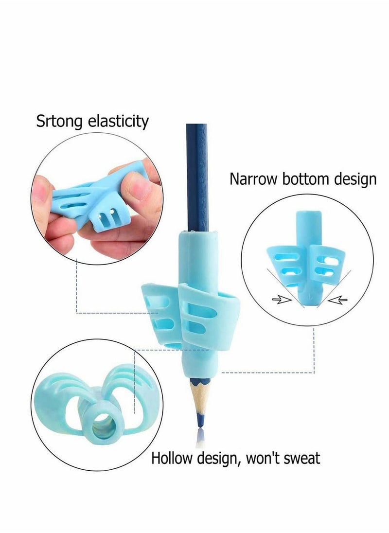 Generic - 6 Pcs Pencil Grips Handwriting Pencil Holder Pen Writing Aid Grip Set Training Posture Correction Tool for Kids Preschoolers Children Adults Special Needs Pencil Grips - Image 1