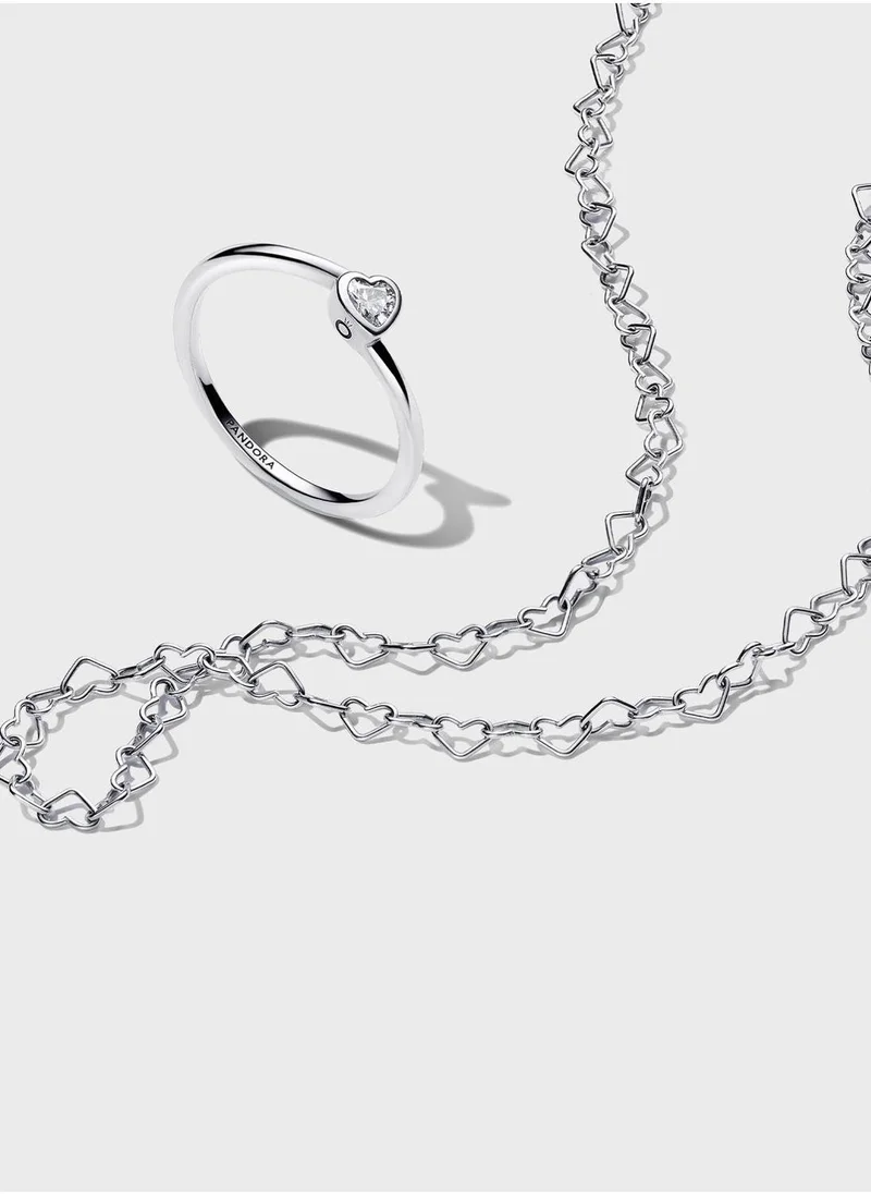 PANDORA Linked Hearts Collier Necklace
