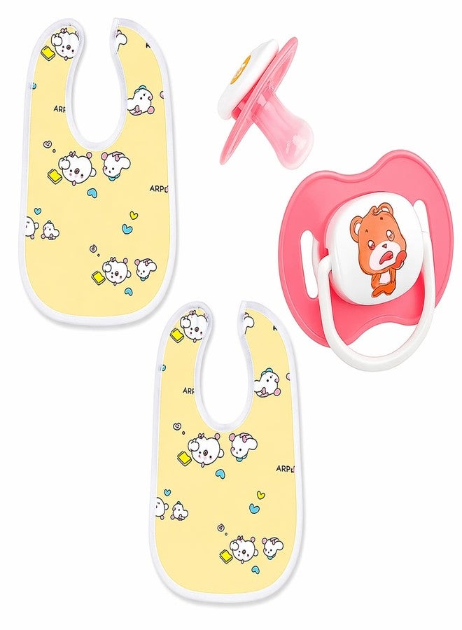 KALRA MAGIC® Waterproof Baby Arpon Bib 2PCS Small Pacifier 2Pcs Combo Pack - Image 1