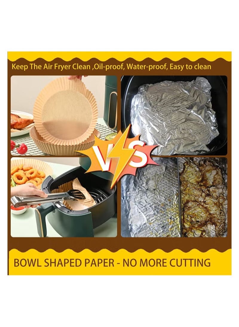 Haidue 200 Disposable Non Stick Parchment paper Plates for Air Fryer and Serving  - Image 3