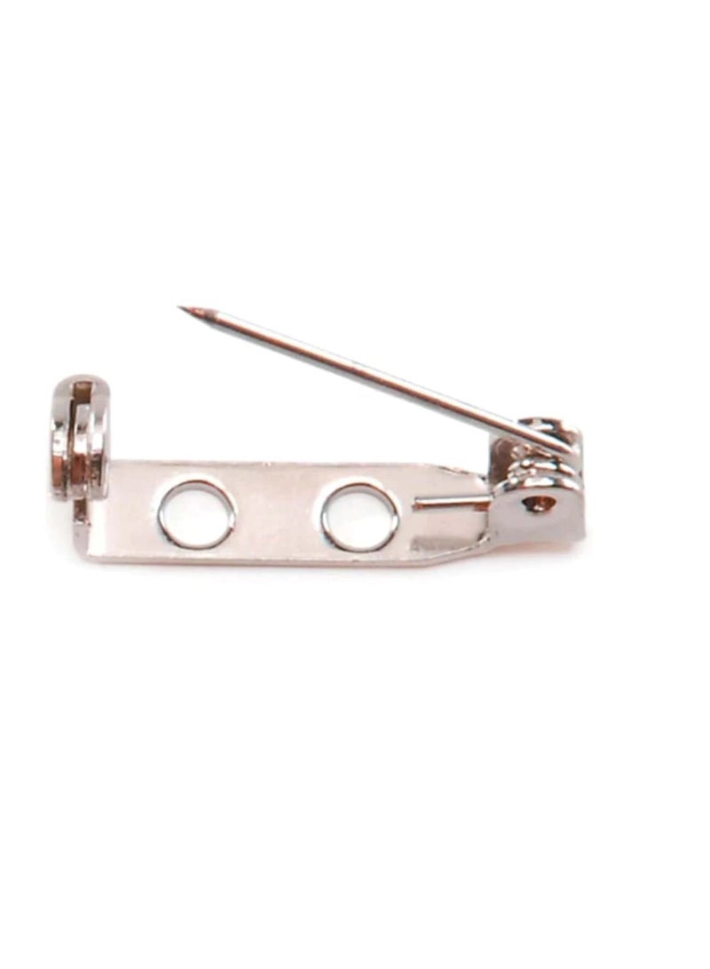 Pin Backs Nickel Plated Steel - 3/4 In - 48 Pieces - Big Value - Image 1