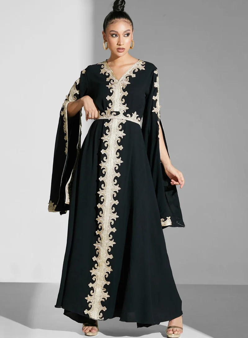 hayas closet Embroidered Moroccan Dress