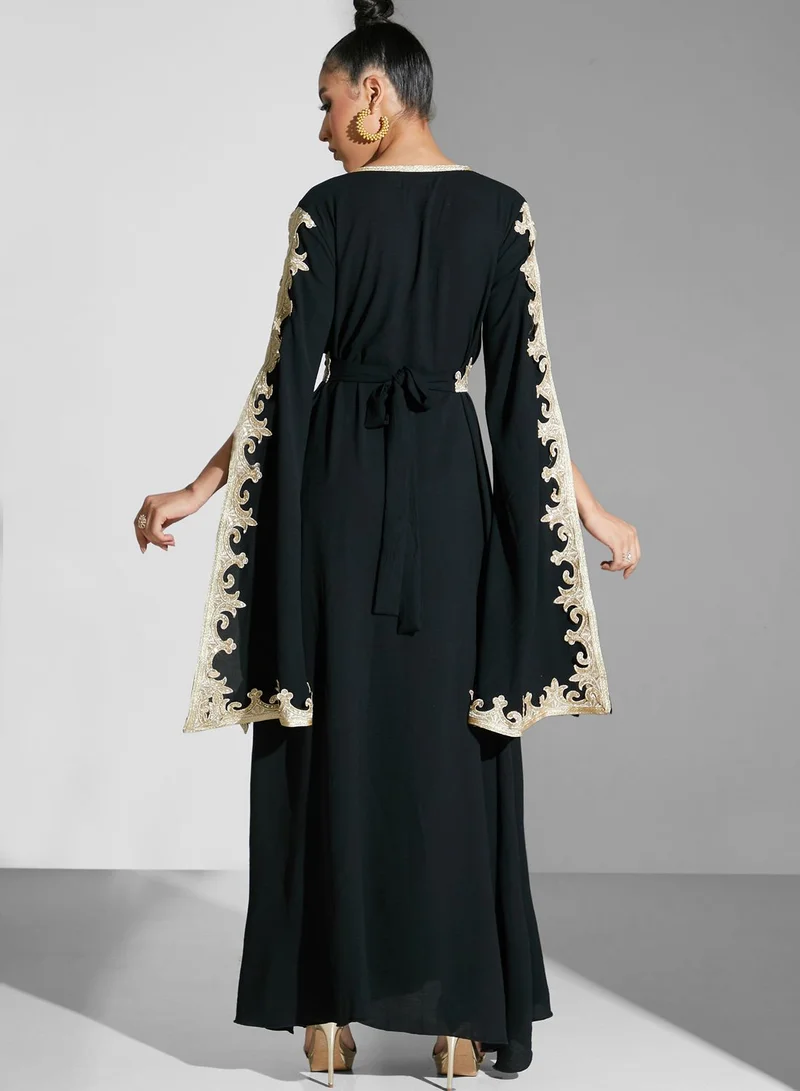 hayas closet Embroidered Moroccan Dress