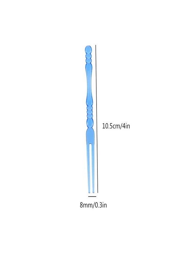 Honkenda 400PCS Disposable Plastic Cocktail Picks Fruit Forks, Mini Cake Forks Sticks Party Supplies, Tasting Appetizer Plates Picks Dessert Forks (Multicolor) - Image 2