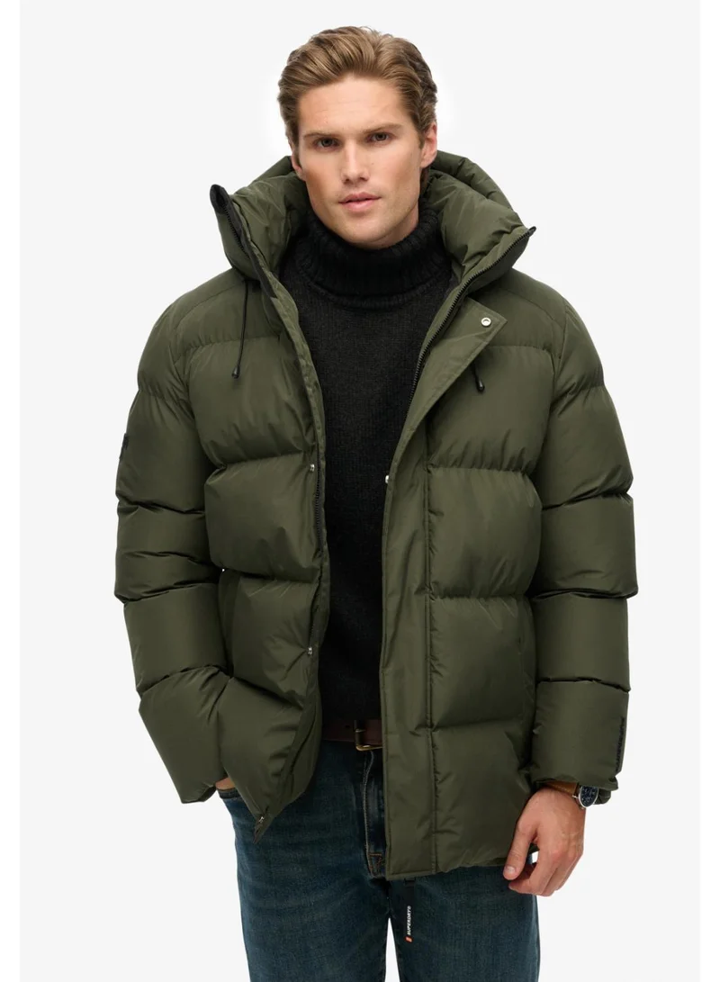 Hooded 5 Baffle Sports Puffer Jacket