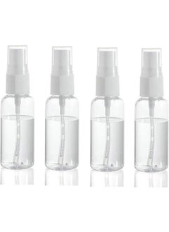 4 Pack Plastic Spray Bottles 30ML Travel Size Spray Bottles Refillable Fine Mist Sprayer Bottle for Essential Oil, Cosmetic, Perfume