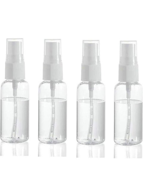 4 Pack Plastic Spray Bottles 30ML Travel Size Spray Bottles Refillable Fine Mist Sprayer Bottle for Essential Oil, Cosmetic, Perfume