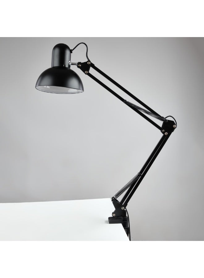 نجفة شوب أباجورة مكتب معدنية قابلة للتعديل باللون الأسود – تصميم عصري لإضاءة عملية - Image 2