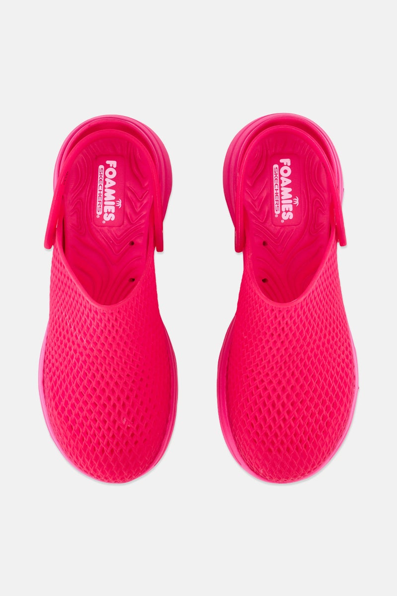 SKECHERS Women Go Walk 5 True Catch Slip On Clogs, Pink - Image 3