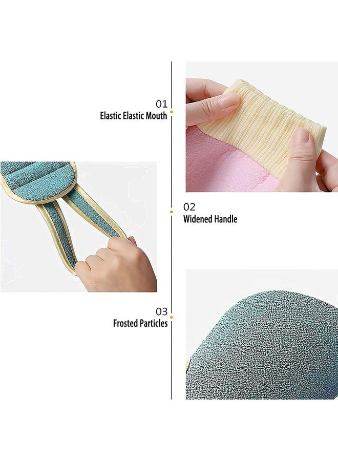 Six Sigma SIXSIGMA 3PCS Bathing Exfoliating Set Back Scrubber,Sponge Loofah Ball,Loofah Glove|Double Side Scrubbing Strap|Dead Skin Remove Body Scrubs for Men Women Skin Deep Cleaning (Random Color) (Pack of 1) - Image 4