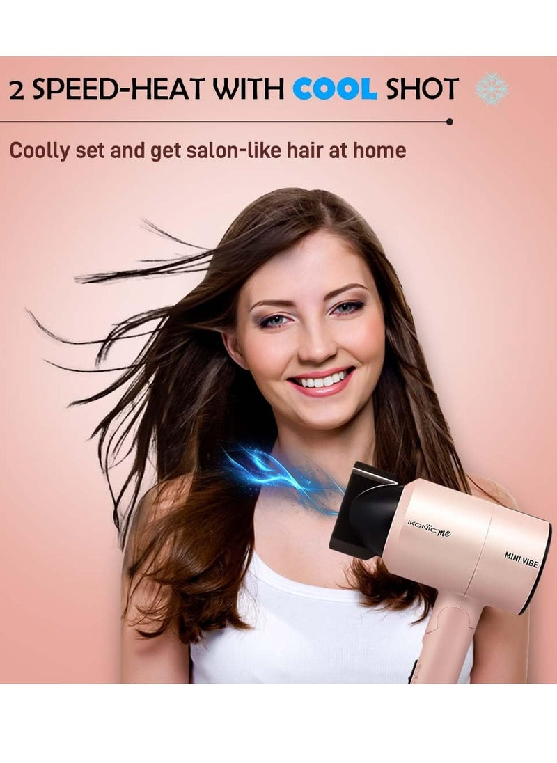 IKONIC - ME Mini Vibe Hair Dryer Pearl Pink - Image 1