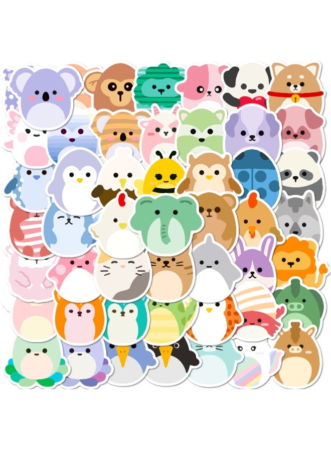 NIBEMINENT 50 Pcs Simple Little Animal Deco Kit Waterproof Stickers, High Definition Printing Bright Colors, Suitable for Laptop Skateboard Luggage Water Bottle Guitar DIY - Image 2