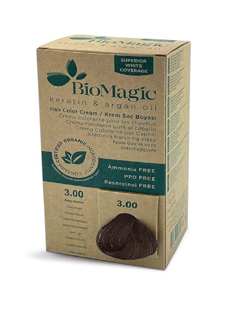 Hair dye 60 ml - 3/00 dark brown