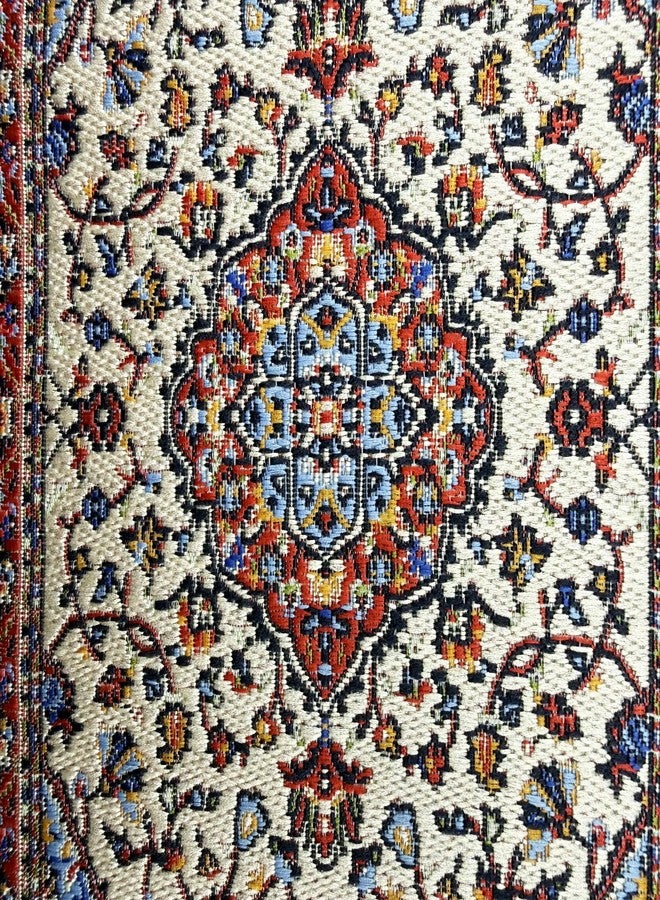 EMiEN 1PCS Exquisite Red Print Dollhouse Rug, DIY Dollhouse Decoration,1/12 Scale,Rectangle 6.7”x 3.9" Size,Carpeting Decor - Image 4
