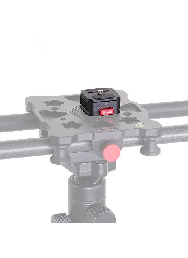 Generic - Quick Release Plate Tripod QR Plate Camera Mount Adapter Quick Setup Aluminum Alloy with 1/4 Inch Screw for DSLR Mirrorless Camera Tripod Gimbal Stabilizer - Image 1