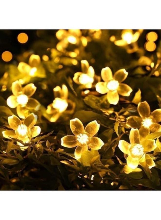 ACLIX Solar String Lights, 7M 50 LED Waterproof Outdoor Decoration Lighting for Indoor/Outdoor, Patio, Lawn, Garden, Christmas, and Holiday Festivals (Yellow) - Image 4
