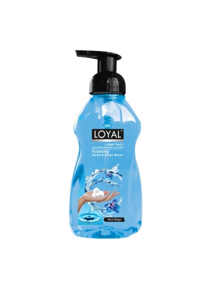 لويال غسول رغوي لليدين والجسم من لويال، 500 مل (بلو ماجيك)