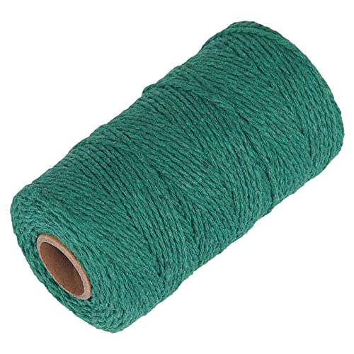 Green Garden Twine for Crafts Ohtomber 328 Feet 2MM Natural Cotton Twine String for DIY Crafts Wrapping