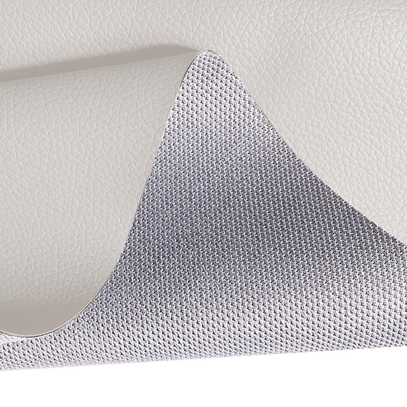 White Faux Leather Marine Vinyl Upholstery Fabric Waterproof Wear Resistant - Image 2