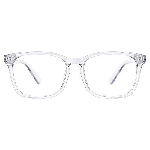 TIJN Blue Light Blocking Glasses for Women Men Clear Frame Square Nerd Eyeglasses Anti Blue Ray Computer Screen Glasses - Image 1