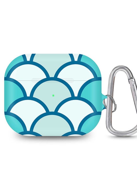 StylePods Case for Airpods 3rd Gen Case With Anti-Lost Keychain - Fish Scales