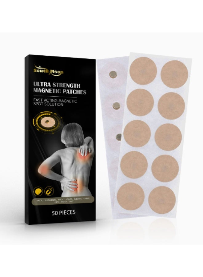 SOUTH MOON 50 Pcs Magnetic Acupressure Patches, Relieve Shoulder, Neck, and Waist Joint Pain, Magnetic Acupoint Patches for body, Health Patch - Image 1