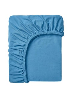 Fitted sheet, blue, 180x200 cm