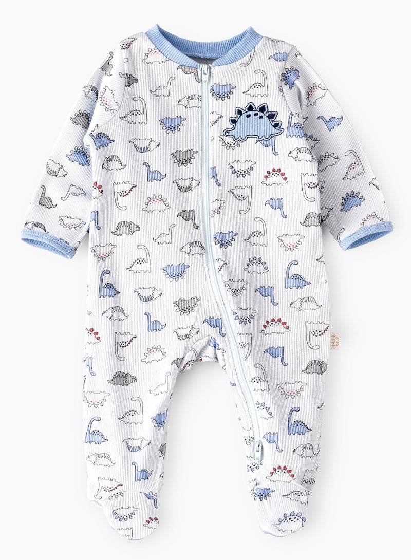 Printed long romper  - Image 1