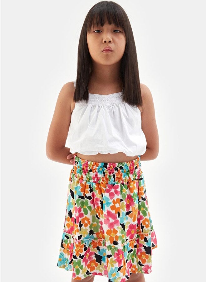 Tyess Girl Patterned Skirt - Image 2