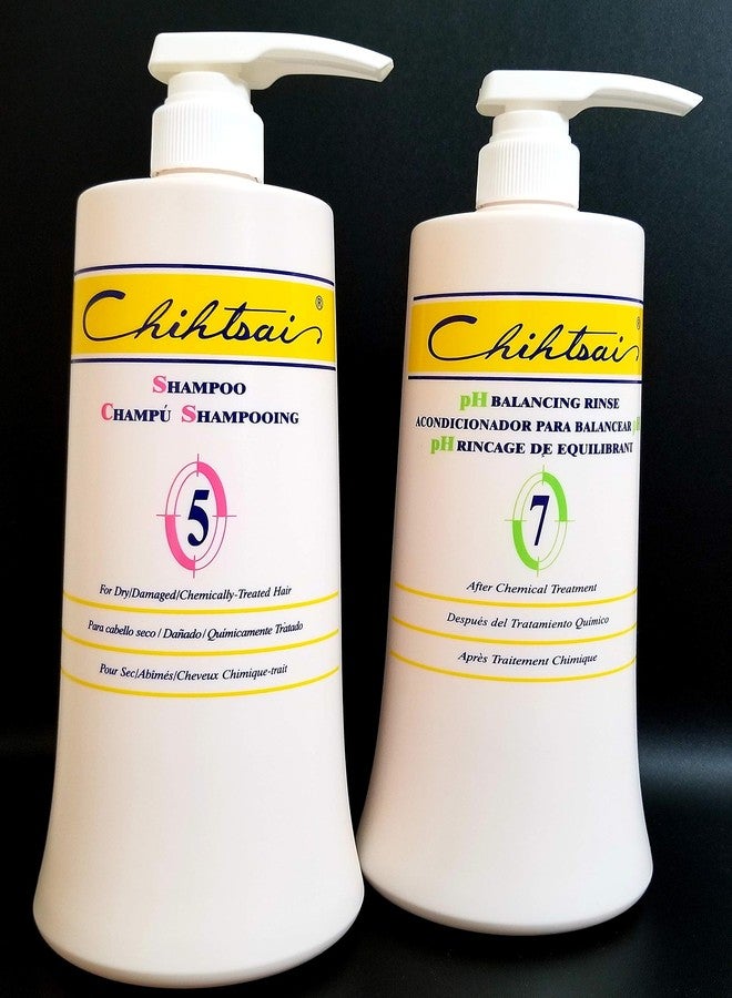 Chihtsai No 5 Shampoo and No 7 PH Balancing Rinse Conditioner Set (34oz/1000ML) - Image 1