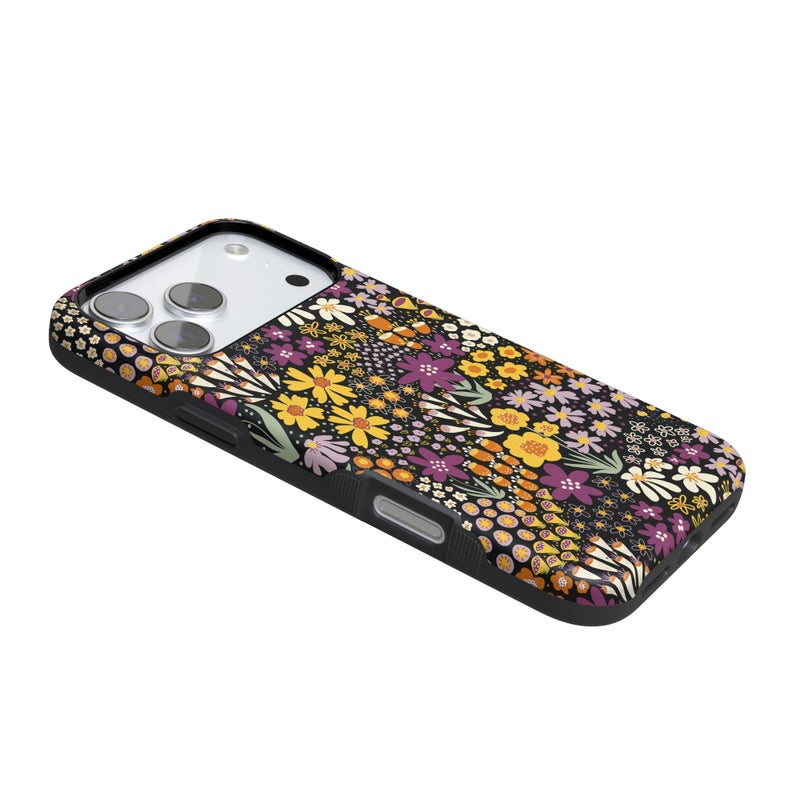 Casely iPhone 17 Pro Case | Falling for You | Plum Floral | Bold Protective Design | Compatible with MagSafe - Image 3