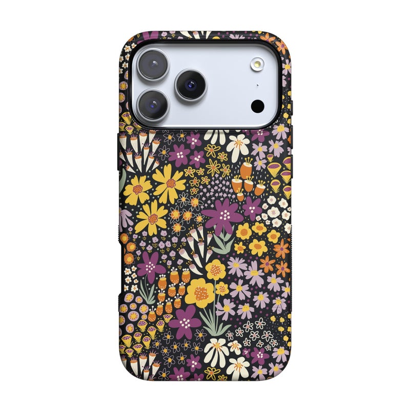 Casely iPhone 17 Pro Case | Falling for You | Plum Floral | Bold Protective Design | Compatible with MagSafe - Image 1